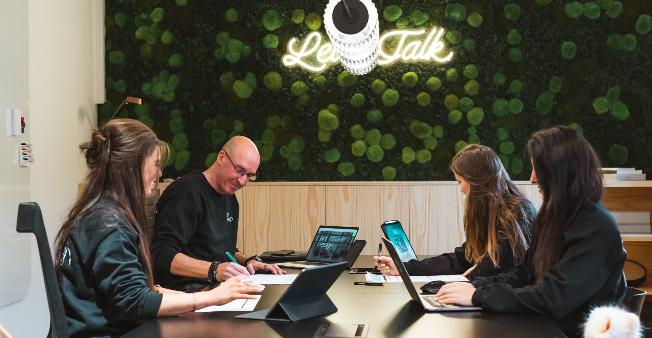 Het BB Design team aan het werk